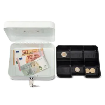 Photo 56102-02 MAUL : Caissette à monnaie blanc  200 x 170 x 90 mm