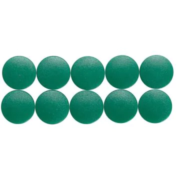 Image MAUL : Lot de 10 aimants ronds - 24 mm - Vert 61624-55