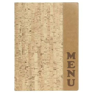 Photo Protège-menus A4 - Simili-cuir imitation Liège SECURIT Design Cork 