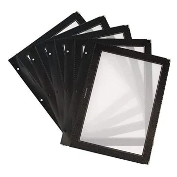 Photo Insert pour Protège-menus A4 - Noir SECURIT Wood Image