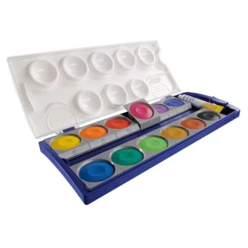 Photo PELIKAN 720250/k12 : Boîte de peintures opaques - 12 couleurs