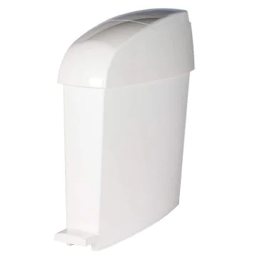 Photo Poubelle à pédale avec couvercle Blanche 12 litres RMINIPEDWF RUBBERMAID
