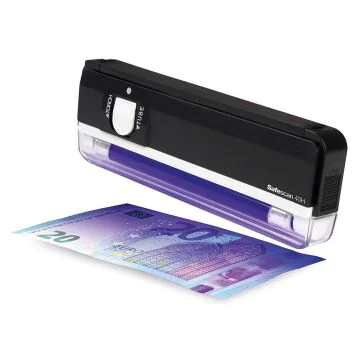 Photo Détecteur de faux billets et papiers portable SAFESCAN 40H