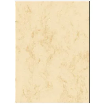 Image SIGEL DP397 : Lot de 50 feuilles marbrées - Format A4 - Beige