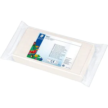 Photo STAEDTLER : Pâte à modeler Plastiline Noris Club - pain de 1 Kg - Blanc