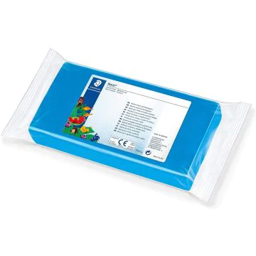 Photo STAEDTLER : Pâte à modeler Plastiline Noris Club - pain de 1 Kg - Bleu 8421-37