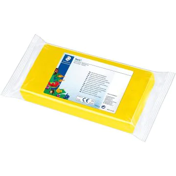 Photo STAEDTLER : Pâte à modeler Plastiline Noris Club - pain de 1 Kg - Jaune 8421-1