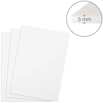 Photo TRANSOTYPE : Lot de 25 plaques de mousse - 700 x 1000 mm - Blanc 38007 détails