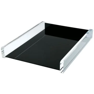 Photo WEDO : Corbeille à courrier Acryl exklusiv -Transparent/Noir