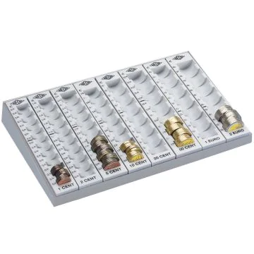 Photo Monnayeur EURO  de 8 colonnes amovibles pour pièces 160780037 WEDO