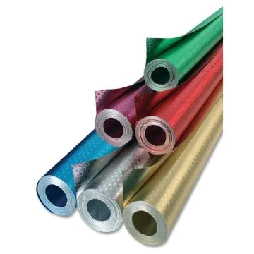 Feuille d'Aluminium - Petites étoiles - Vert 500 mm x 10 m FOLIA Image