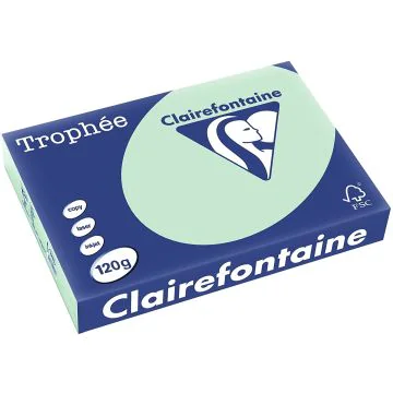 Ramette de papier de 250 feuilles A4 120g - Vert : CLAIREFONTAINE Trophée Visuel