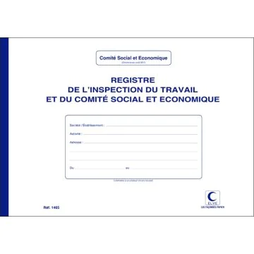 Registre Inspection du travail et CSE ELVE 1465