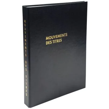 Registre Mouvements de titres et Fiches des actionnaires 591E Exacompta Classeur