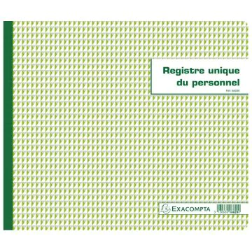 Registre unique Personnel et Stagiaire Exacompta 6620E