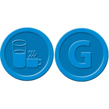 SIGEL WM007 Jetons contre-valeurs - Boissons - Bleu