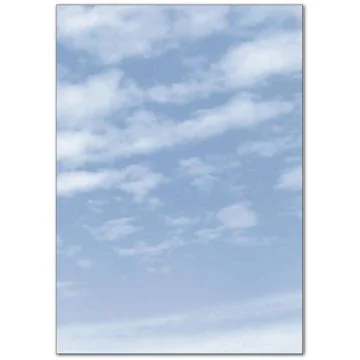 SIGEL : Lot de 100 feuilles de papier - Nuages CIEL