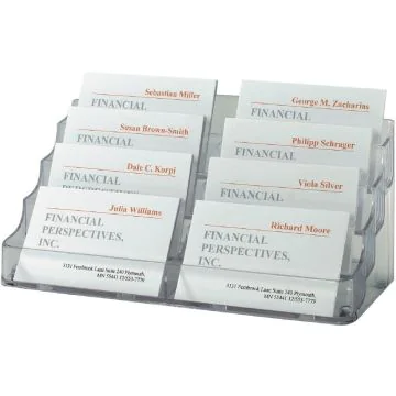 Porte-cartes en plastique - 8 compartiments : SIGEL Visuel