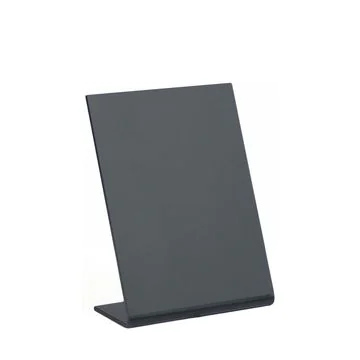 Lot de 5 ardoises de table inclinées noires - 74 x 105 mm : SECURIT L-Boards (TBA-BL-A7)
