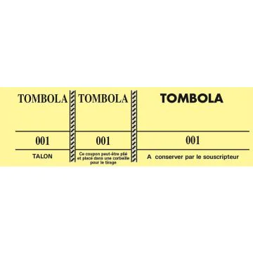 Tickets Tombola Jaune 96500E Exacompta (Carnet à souche)