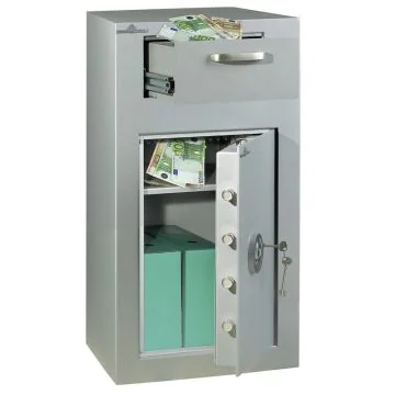 HARTMANN VULCAIN 200 :  Coffre-fort de dépôt de fonds - Serrure électronique ouvert 205 L