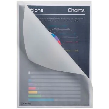 Image Pochettes à coins A4 en papier - Transparent blanc EXACOMPTA 