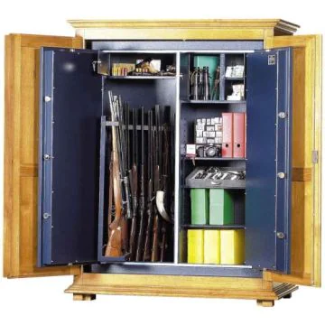 HARTMANN WT617 :  Coffre-fort pour 17 fusils et munitions - Serrure électronique ouvert