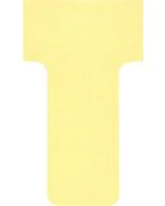Fiches T - Indice 1 / 28 mm - Jaune : NOBO Lot de 100 Visuel