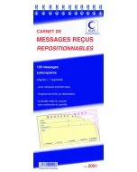 ELVE : Lot de 5 carnets autocopiants 2091 - Messages téléphoniques repositionnables