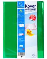 Protège-cahiers translucides - A4 - Assortiment EXACOMPTA Kover Vert
