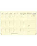 Agenda Semainier de poche 2025 - 80 x 105 mm QUO VADIS Carla Prestige intérieur