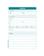 Messages téléphoniques carnets Exacompta 5290E Feuillets