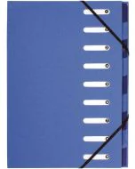 Trieur avec élastiques - 9 compartiments - Bleu : EXACOMPTA Forever photo