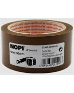 Ruban adhésif d'emballage 50 mm x 66 m - Marron : NOPI