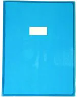 Protège-cahier - 240 x 320 mm - Bleu transparent : CLAIREFONTAINE Cristalux modèle
