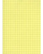 Lot de 100 Fiches Bristol A6 - 105 x 148 mm - Jaune quadrillé ELVE B10513J Fournitures jaune