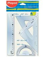 Photo Set de géométrie - Règle, équerres rapporteur MAPED Medium Start 242