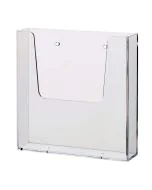 Photo Présentoir mural A5 - 1 compartiment vertical - Transparent : HELIT H2350102 