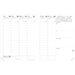 Agenda Semainier 2024 - Ministre - 160 x 240 mm - Bleu : QUO VADIS Club image