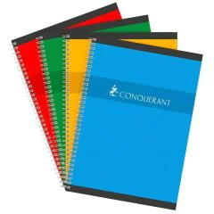 Cahier 100 pages Grands carreaux - 24 x 32 cm : CONQUERANT Visuel