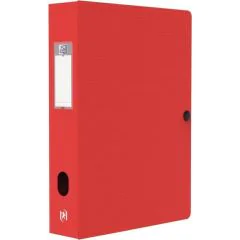 Boite de classement Memphis avec bouton - 60 mm - Rouge : OXFORD Modèle