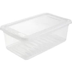 Boite de rangement à couvercle - 5,6 litres - Transparente : KEEEPER Visuel