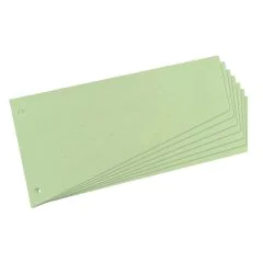Intercalaires en carton trapèze - 230 x 120 mm - Vert HERLITZ Lot de 100