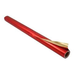 Feuille d'Aluminium - Rouge et doré - 500 x 780 mm : FOLIA Image