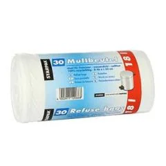 Photo Lot de 30 sacs poubelle - 18 litres - Blanc PAPSTAR-image