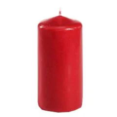 Bougie cylindrique - Rouge 50 mm : PAP STAR photo