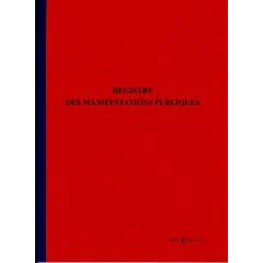 Livre de Police vide greniers et brocante - Manifestations publiques modèle (Registre ELVE 1415)