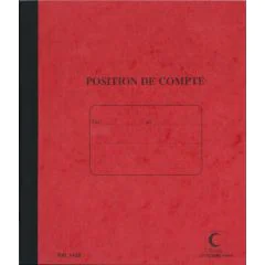 ELVE Position de compte - 210 x 190 mm Registre comptable 1439