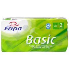 Rouleau de papier toilette - 2 couches : FRIPA Lot de 8 Visuel