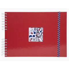 Album photos à spirales - 320 x 220 mm - Rouge : EXACOMPTA French'Class  image
